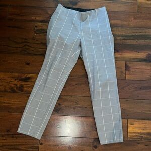 Grey,black, and white crop pant